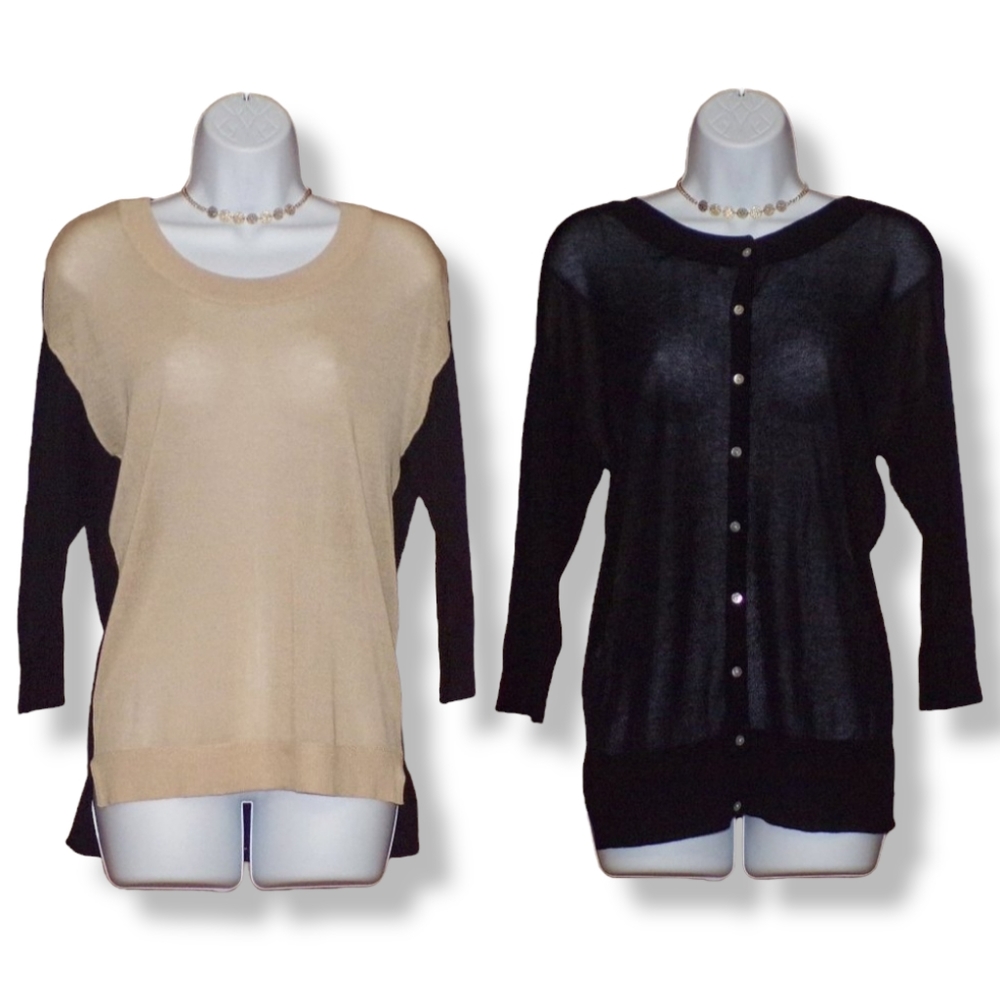 NWT InCashmere Reversible 2-Way Sweater